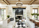 Black and White X-Large Brazilian Cowhide Rug 6'11"H x 6'6"W #A40623 by Hudson Hides