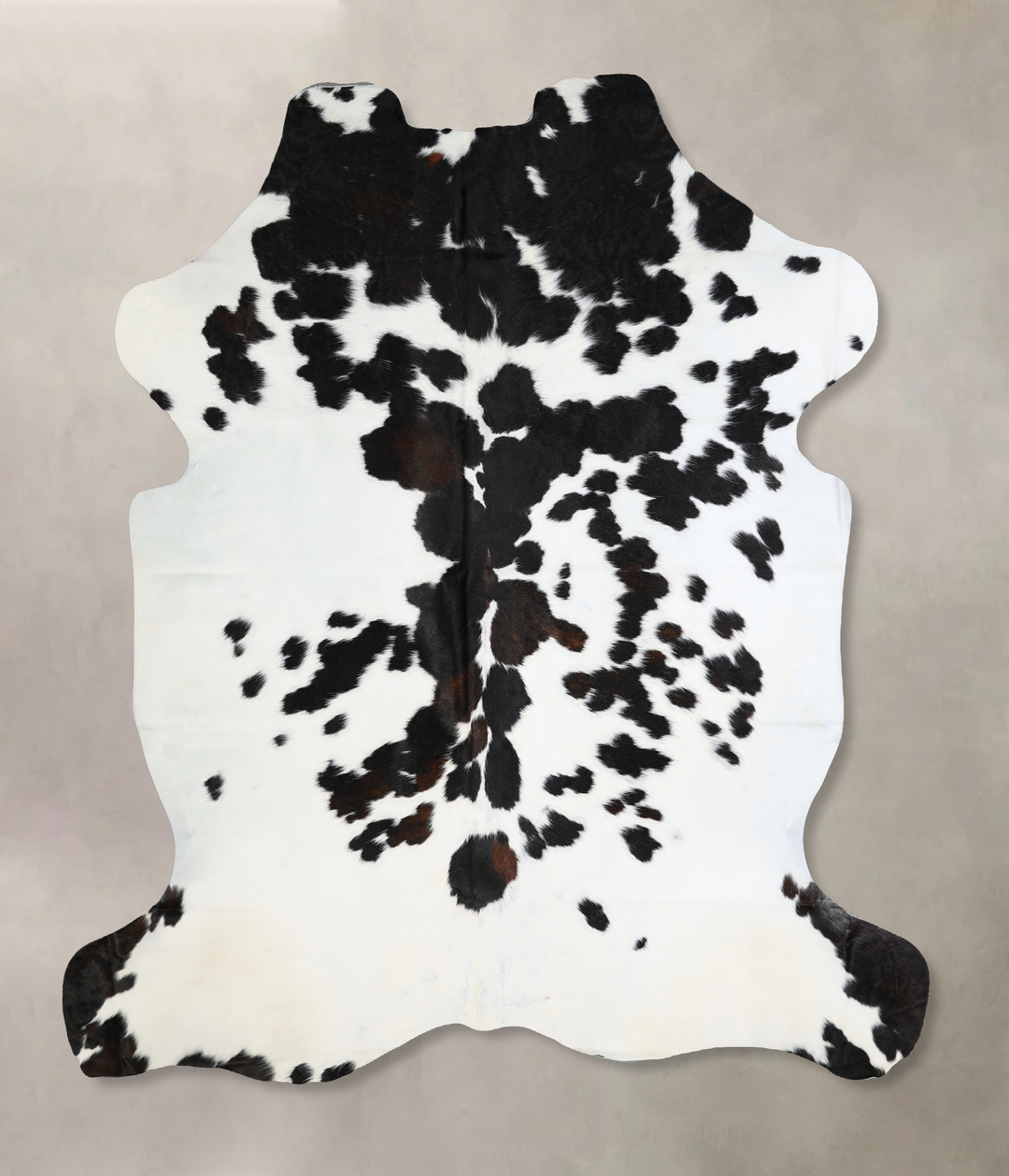Black and White X-Large Brazilian Cowhide Rug 6'8"H x 6'3"W #A40624 by