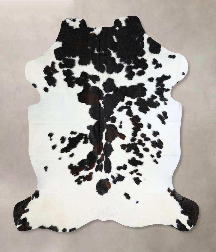 Black and White X-Large Brazilian Cowhide Rug 6'8"H x 6'3"W #A40624 by Hudson Hides