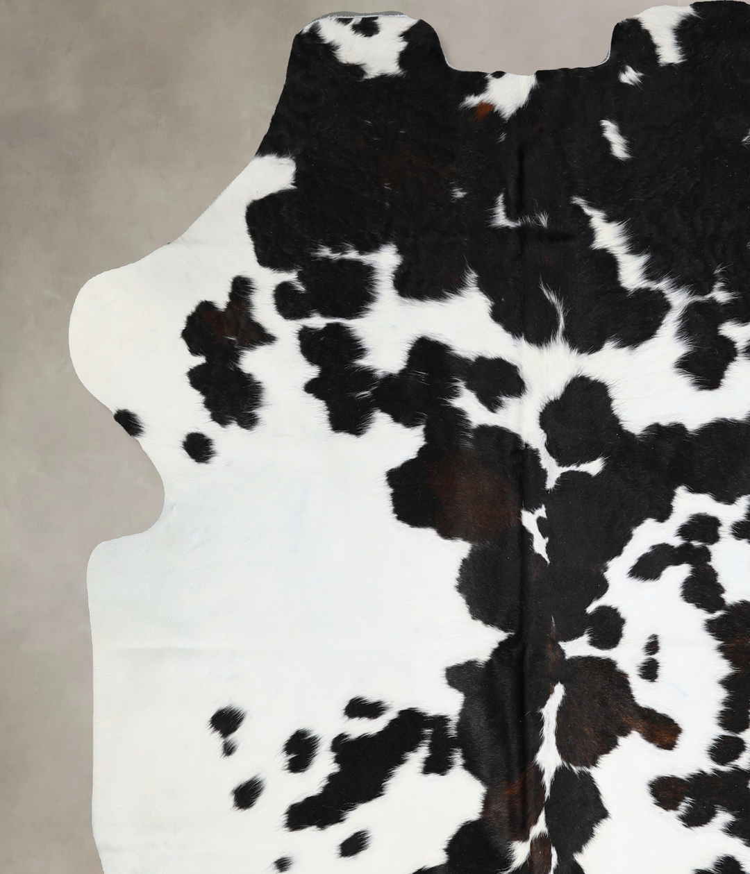 Black and White X-Large Brazilian Cowhide Rug 6'8"H x 6'3"W #A40624 by