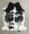 Black and White X-Large Brazilian Cowhide Rug 6'8