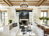Black and White X-Large Brazilian Cowhide Rug 6'8"H x 6'1"W #A40625 by Hudson Hides
