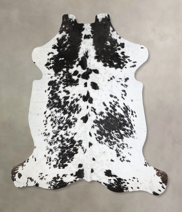Black and White X-Large Brazilian Cowhide Rug 6'11"H x 6'6"W #A40626 by Hudson Hides