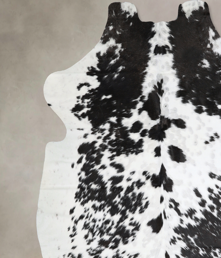 Black and White X-Large Brazilian Cowhide Rug 6'11"H x 6'6"W #A40626 by Hudson Hides