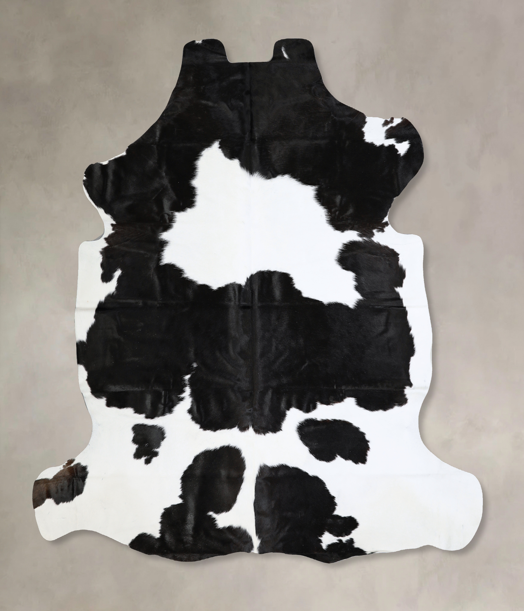Black and White X-Large Brazilian Cowhide Rug 6'7"H x 6'9"W #A40627 by