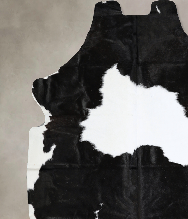 Black and White X-Large Brazilian Cowhide Rug 6'7"H x 6'9"W #A40627 by Hudson Hides