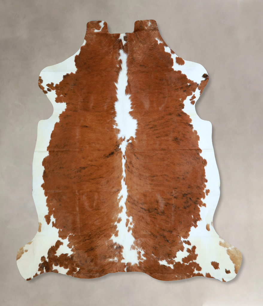 Tricolor X-Large European Cowhide Rug 7'2"H x 6'6"W #A40632 by Hudson Hides