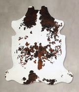 Tricolor X-Large European Cowhide Rug 7'0"H x 6'7"W #A40658 by Hudson Hides