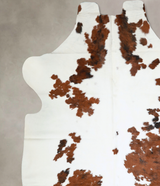 Tricolor X-Large European Cowhide Rug 7'1"H x 6'10"W #A40661 by Hudson Hides