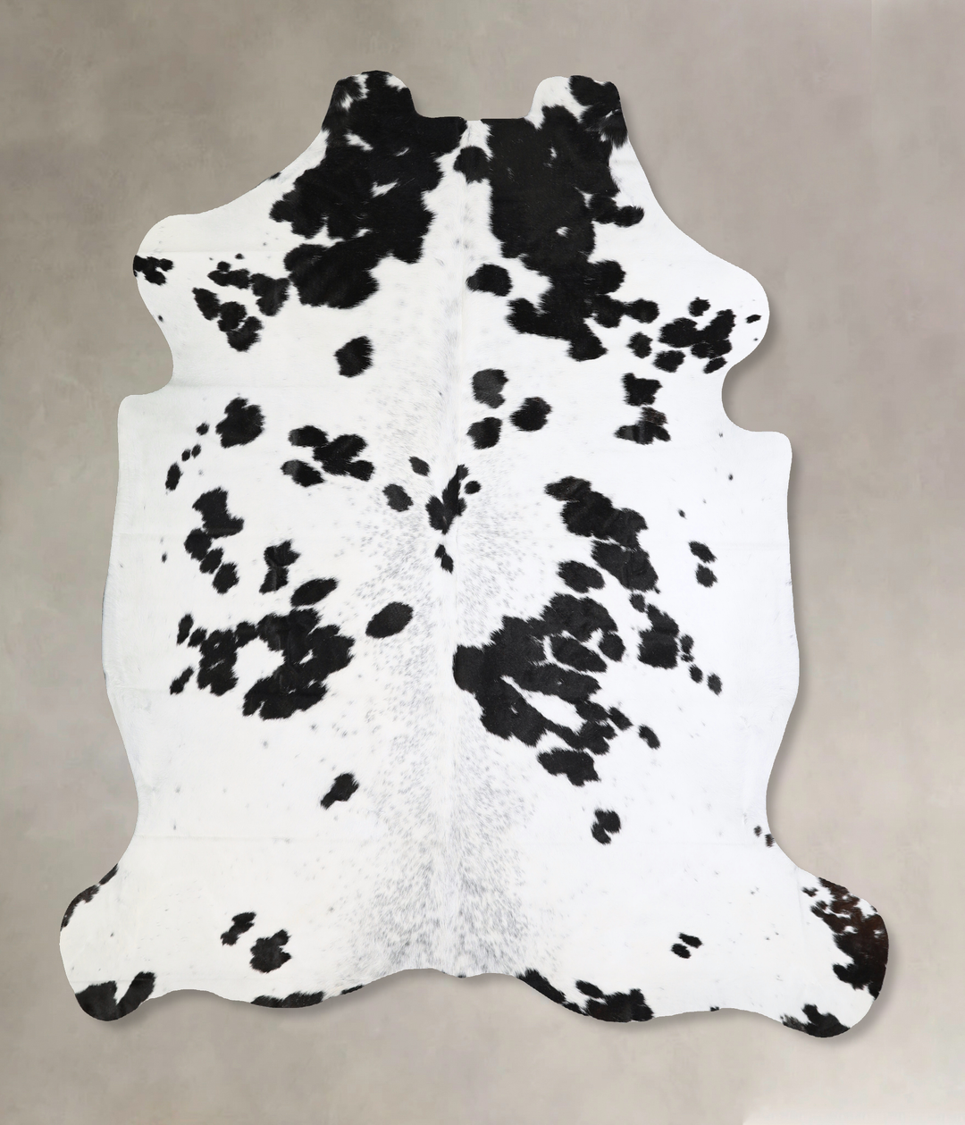 Black and White X-Large Brazilian Cowhide Rug 6'9"H x 6'5"W #A40663 by