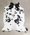 Black and White X-Large Brazilian Cowhide Rug 6'9