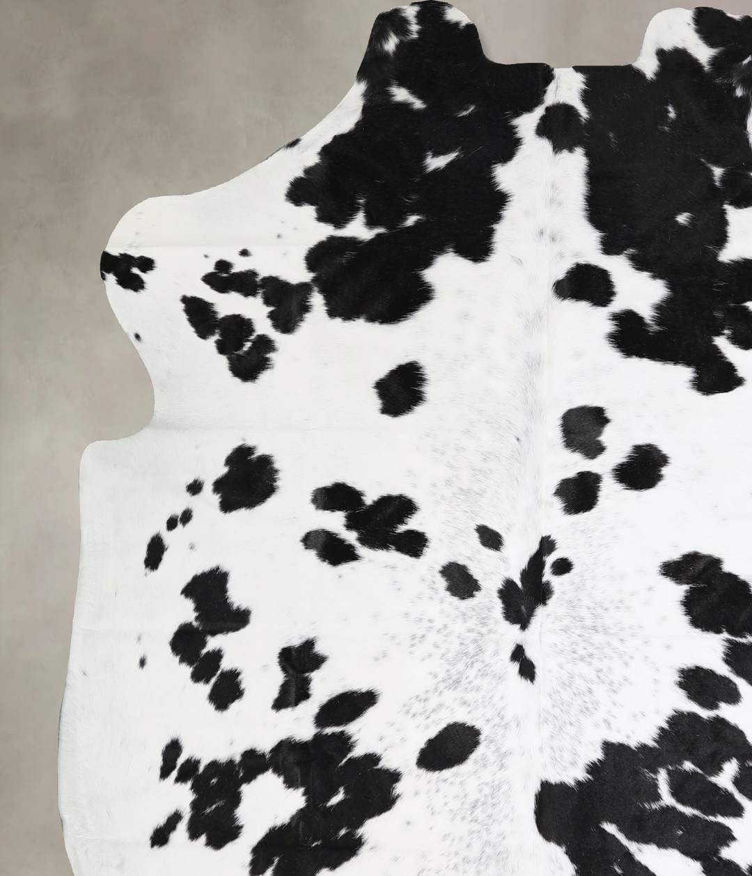 Black and White X-Large Brazilian Cowhide Rug 6'9"H x 6'5"W #A40663 by