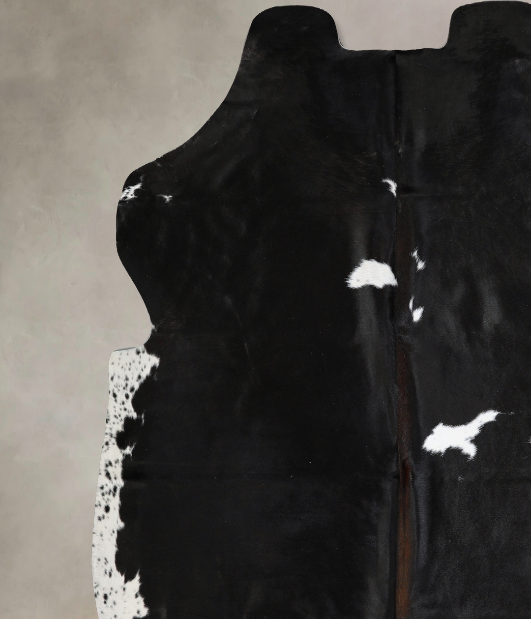 Black and White X-Large Brazilian Cowhide Rug 6'11"H x 6'9"W #A40664 b