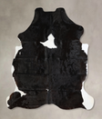 Black and White X-Large Brazilian Cowhide Rug 6'9"H x 6'0"W #A40666 by Hudson Hides