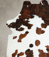 Tricolor X-Large European Cowhide Rug 7'3"H x 6'8"W #A40683 by Hudson Hides