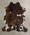Tricolor X-Large European Cowhide Rug 7'2