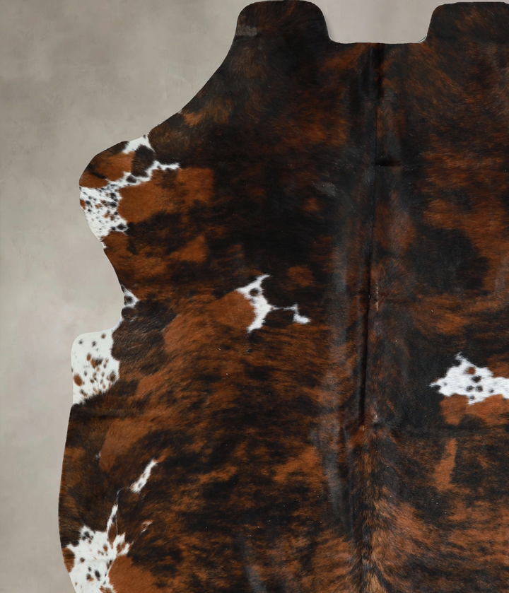 Tricolor X-Large European Cowhide Rug 7'2"H x 6'4"W #A40685 by Hudson Hides