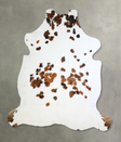 Tricolor XX-Large Brazilian Cowhide Rug 7'11"H x 7'0"W #A40688 by Hudson Hides
