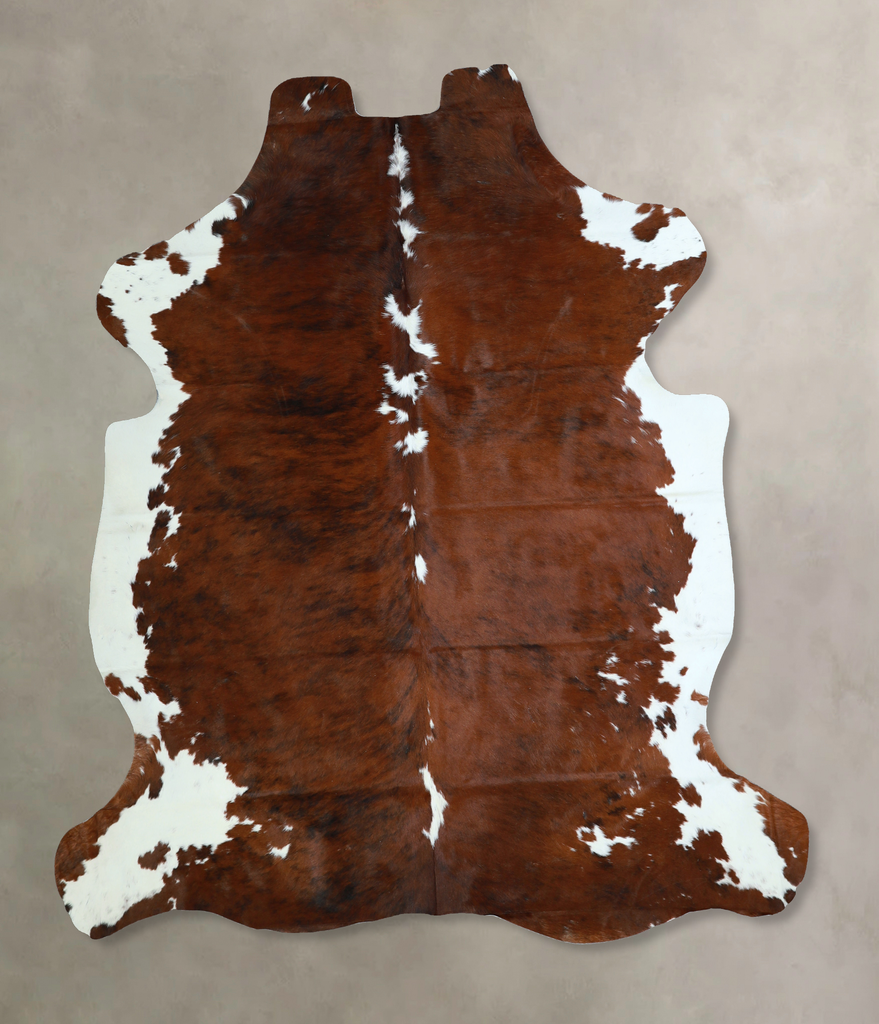 Tricolor X-Large European Cowhide Rug 7'0"H x 6'3"W #A40697 by Hudson Hides