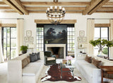 Tricolor X-Large European Cowhide Rug 7'0"H x 6'3"W #A40697 by Hudson Hides