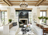 Tricolor X-Large European Cowhide Rug 6'9"H x 6'4"W #A40704 by Hudson Hides