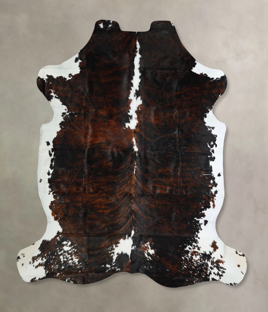 Tricolor X-Large European Cowhide Rug 7'2"H x 6'8"W #A40721 by Hudson Hides