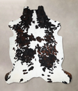 Tricolor X-Large European Cowhide Rug 7'4"H x 6'7"W #A40724 by Hudson Hides
