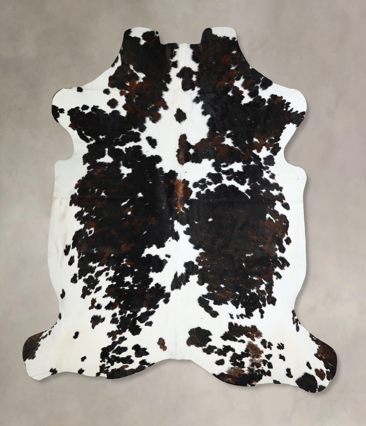 Tricolor XX-Large European Cowhide Rug 7'5"H x 6'11"W #A40728 by Hudson Hides