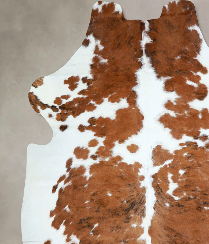 Tricolor X-Large European Cowhide Rug 6'10"H x 6'6"W #A40731 by Hudson Hides