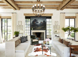 Brown and White X-Large Brazilian Cowhide Rug 6'10"H x 6'3"W #A40737 by Hudson Hides