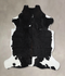 Black and White X-Large Brazilian Cowhide Rug 6'8
