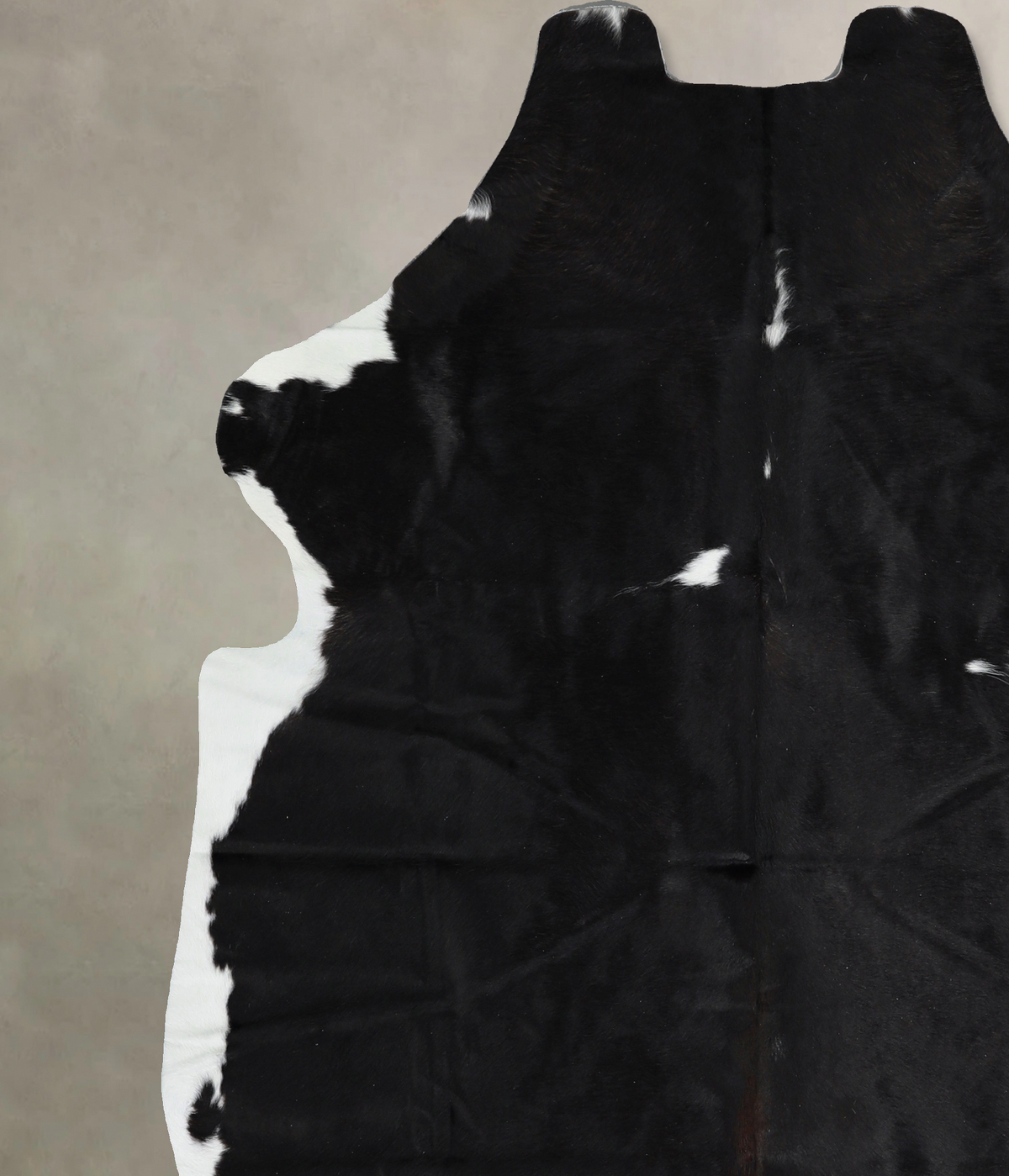 Black and White X-Large Brazilian Cowhide Rug 6'8"H x 6'0"W #A40746 by Hudson Hides