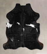 Black and White X-Large Brazilian Cowhide Rug 6'9"H x 6'2"W #A40747 by Hudson Hides