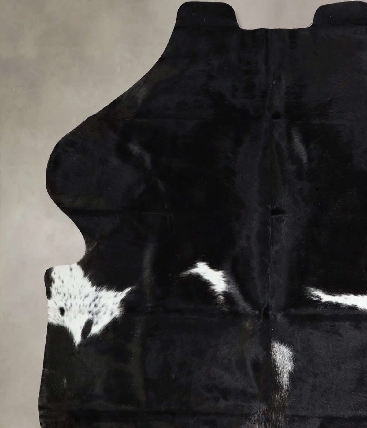 Black and White X-Large Brazilian Cowhide Rug 6'9"H x 6'2"W #A40747 by Hudson Hides