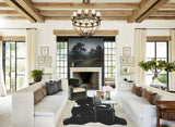 Black and White X-Large Brazilian Cowhide Rug 6'9"H x 6'2"W #A40747 by Hudson Hides