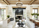 Black and White X-Large Brazilian Cowhide Rug 6'8"H x 6'4"W #A40748 by Hudson Hides