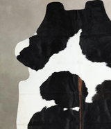 Black and White X-Large Brazilian Cowhide Rug 7'2"H x 6'4"W #A40749 by Hudson Hides