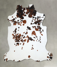 Tricolor Large Brazilian Cowhide Rug 6'4"H x 6'2"W #A40753 by Hudson Hides
