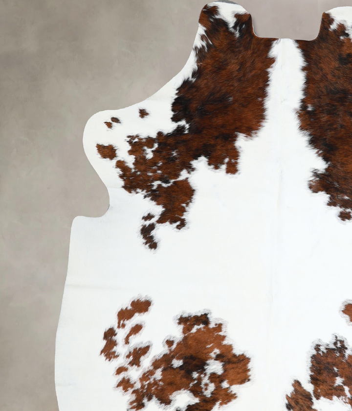 Tricolor Large European Cowhide Rug 6'4"H x 5'10"W #A40755 by Hudson Hides