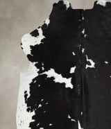 Black and White X-Large Brazilian Cowhide Rug 6'10"H x 6'5"W #A40762 by Hudson Hides