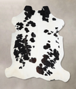 Black and White X-Large Brazilian Cowhide Rug 6'9"H x 6'1"W #A40764 by Hudson Hides