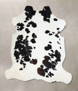Black and White X-Large Brazilian Cowhide Rug 6'9"H x 6'1"W #A40764 by Hudson Hides
