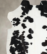 Black and White X-Large Brazilian Cowhide Rug 6'9"H x 6'1"W #A40764 by Hudson Hides