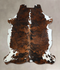 Tricolor X-Large European Cowhide Rug 7'1