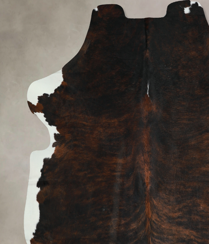 Tricolor X-Large European Cowhide Rug 7'0"H x 6'8"W #A40768 by Hudson Hides