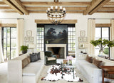 Tricolor X-Large European Cowhide Rug 7'2"H x 6'4"W #A40786 by Hudson Hides