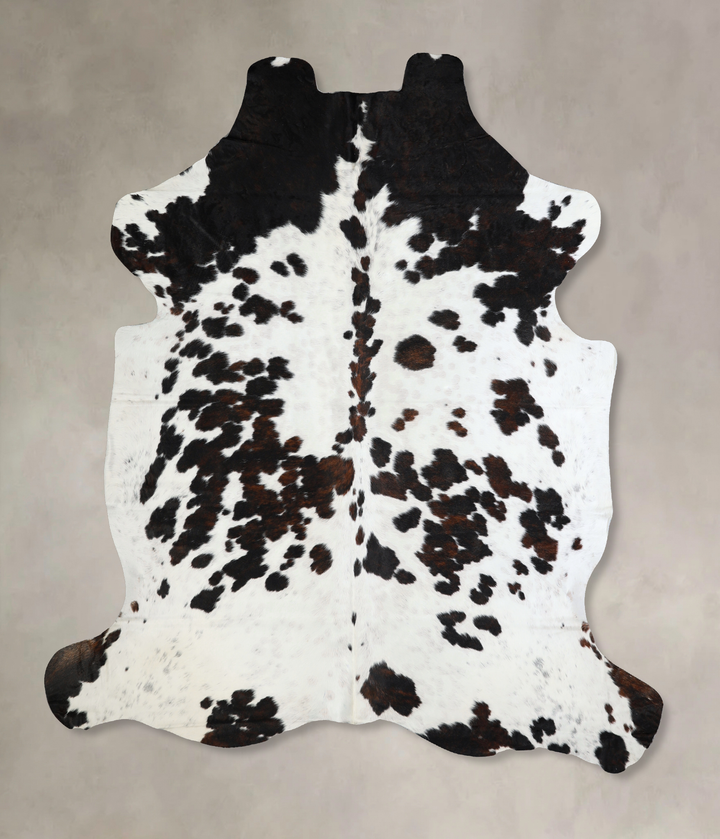 Tricolor XX-Large European Cowhide Rug 7'7"H x 6'9"W #A40788 by Hudson Hides