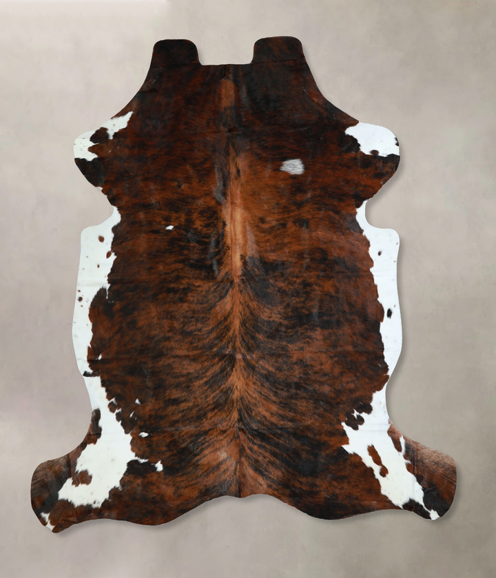 Tricolor X-Large European Cowhide Rug 6'9"H x 6'6"W #A40791 by Hudson Hides