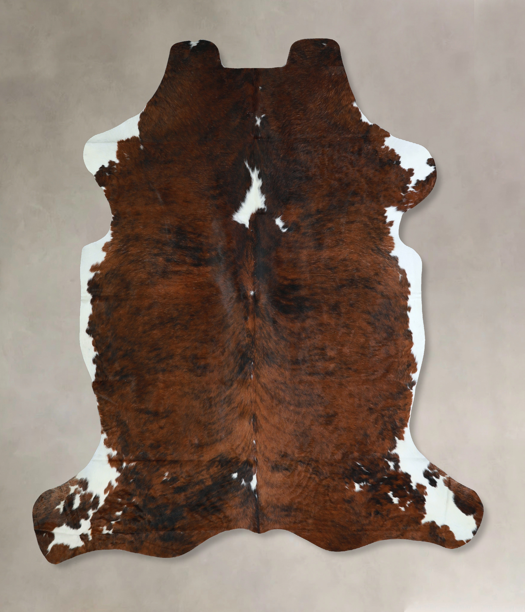 Tricolor X-Large European Cowhide Rug 6'11"H x 6'5"W #A40799 by Hudson