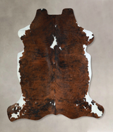 Tricolor X-Large European Cowhide Rug 6'11"H x 6'5"W #A40799 by Hudson Hides